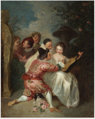 Bir Müzikal Kutlama (Le Conteur) - Antoine Watteau