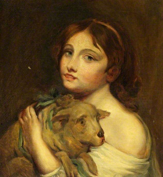Bir Kız ve Bir Koyun - Jean-Baptiste Greuze