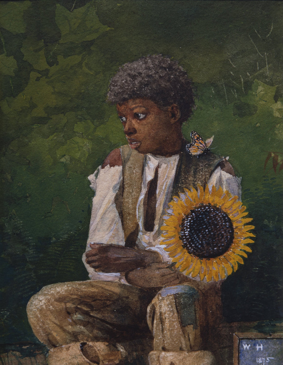 Une fleur pour l’institutrice de Winslow Homer, reproduction du tableau
