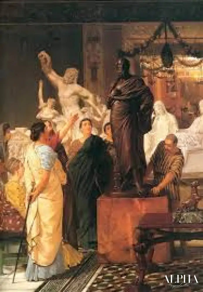 Une galerie de sculptures - Lawrence Alma-Tadema Reproductions de tableaux à la peinture à l’huile