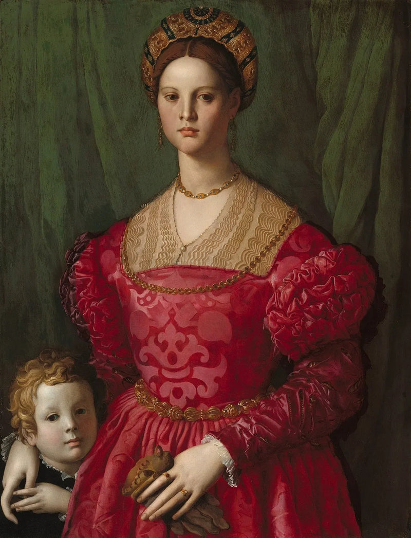 Genç bir kadın ve küçük oğlu - Bronzino