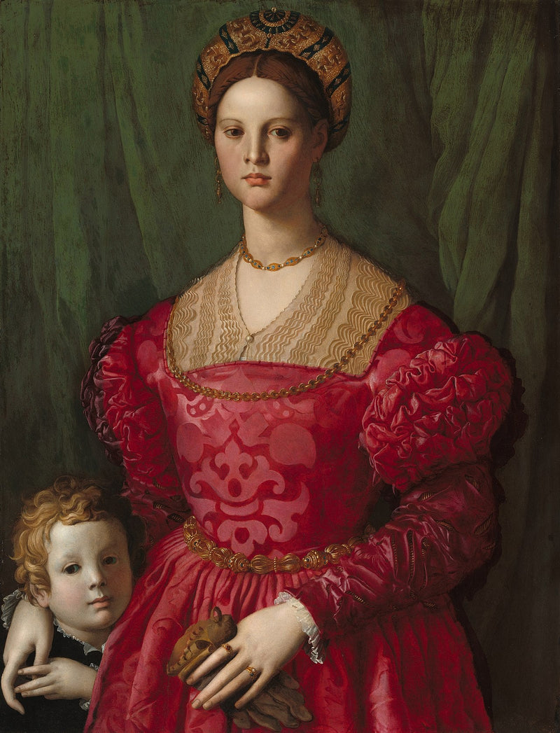 Genç bir kadın ve küçük oğlu - Bronzino
