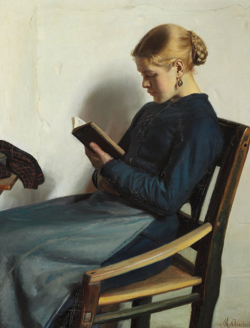 Genç bir kız okurken, Maren Sofie Olsen - Michael Peter Ancher