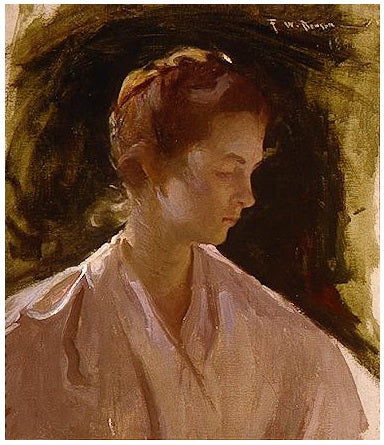 Une jeune fille - Frank Weston Benson