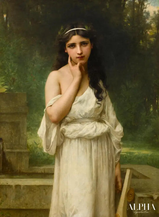 Une jeune fille - Jules-Cyrille Cavé - Reproductions de tableaux et peintures haut de gamme