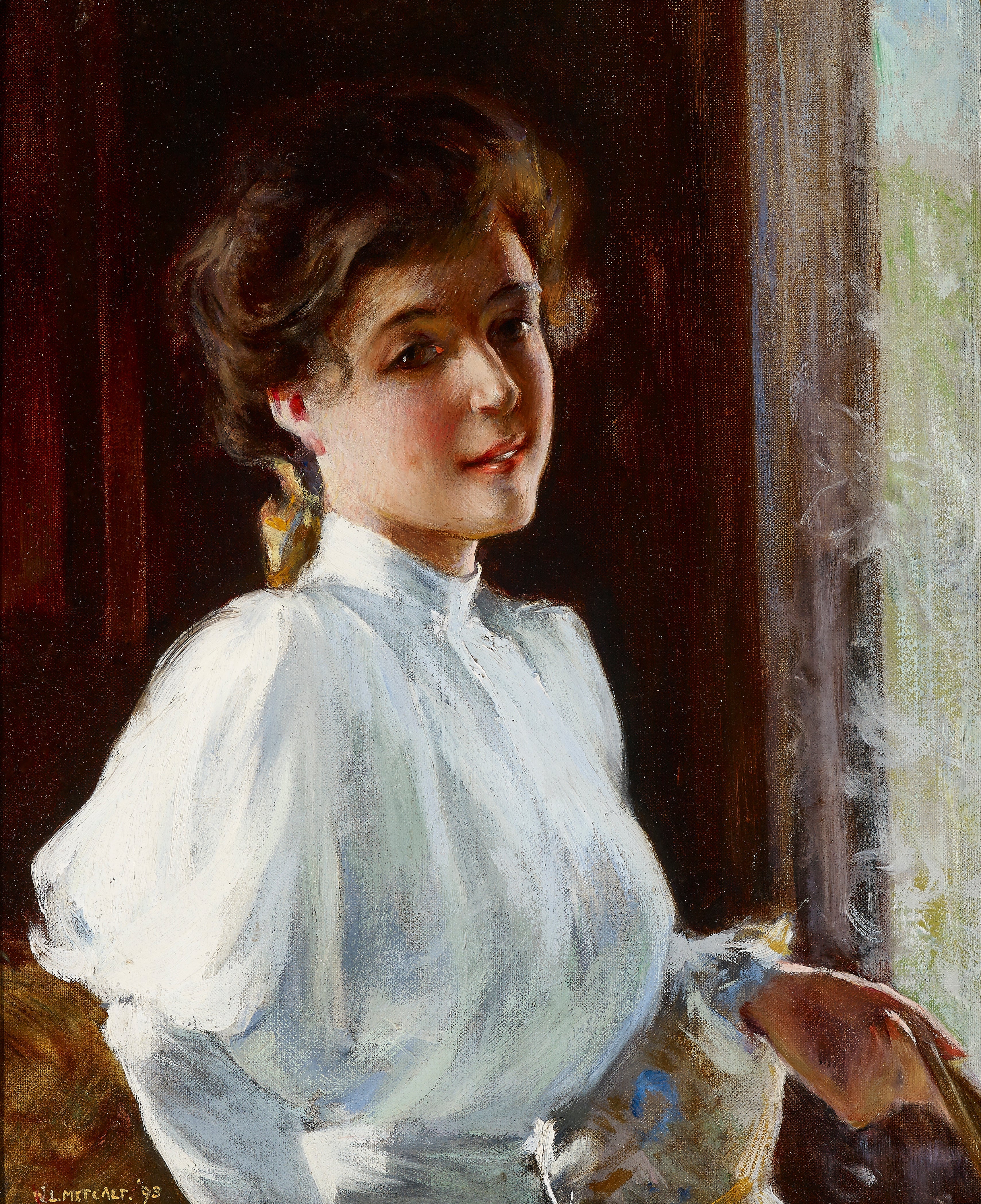 Une jeune fille - Willard Metcalf