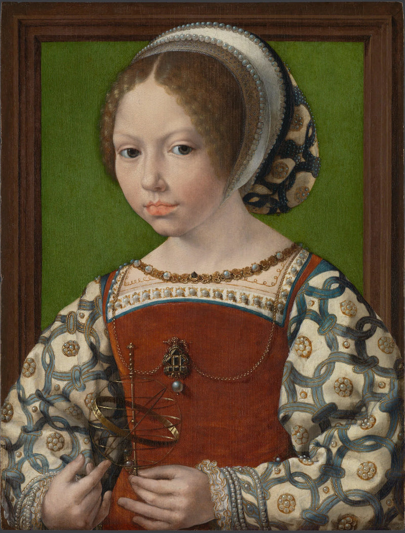 Genç bir prenses (Danimarka Dorothea'sı?) - Jan Gossaert