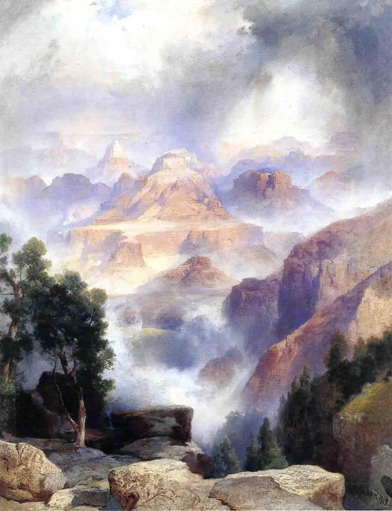 Yağmurlu Bir Gün, Büyük Kanyon - Thomas Moran