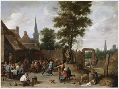 Anvers yakınlarındaki bir köy kermesi - David Teniers le Jeune