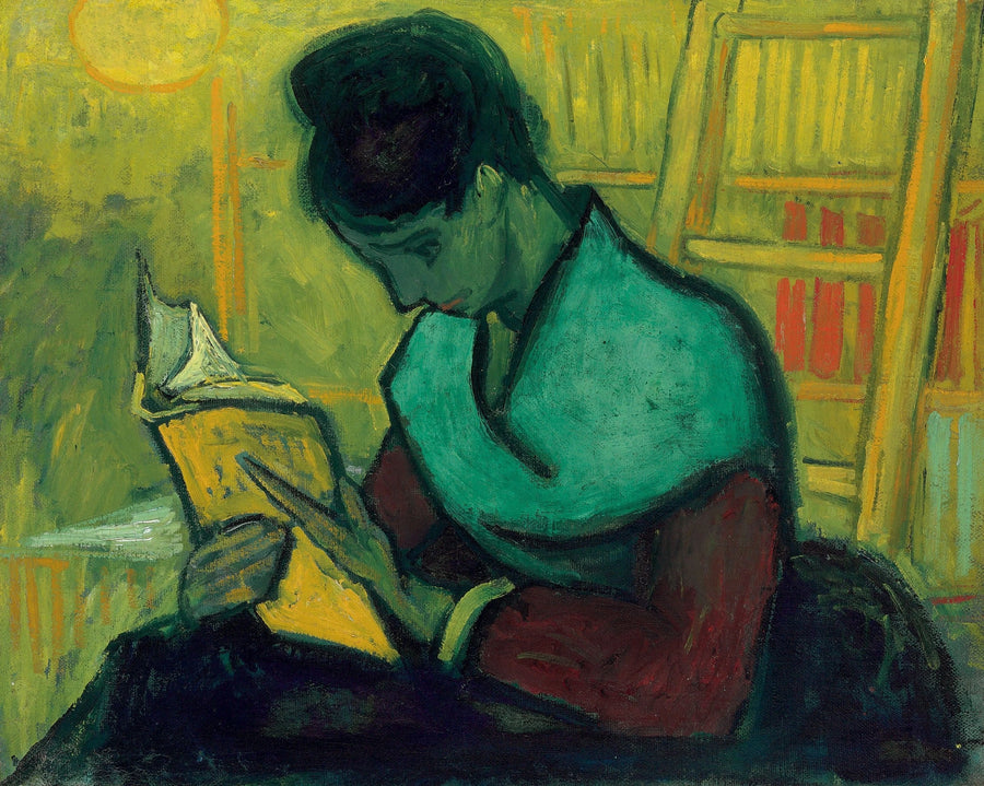Bir roman okuma lambası - Vincent van Gogh