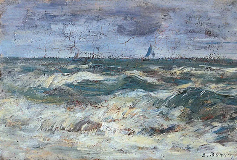 Fırtınalı Deniz - Eugène Boudin