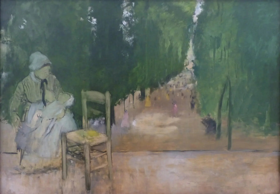 Luxembourg Bahçesi'nde Bir Hemşire - Edgar Degas