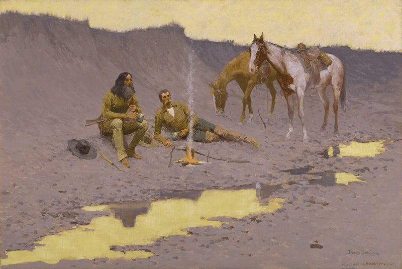 Cimarron'da Yeni Bir Yıl - Frederic Remington