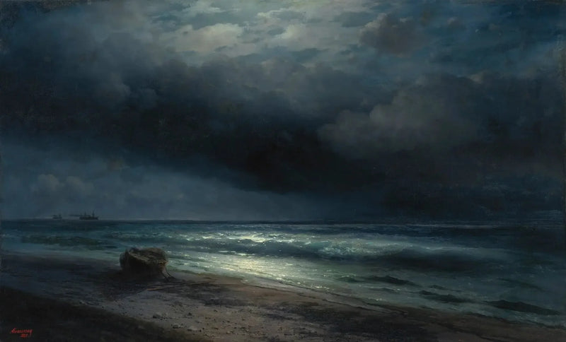 Ay Işığında Denizde Bir Gece - Ivan Aïvazovski
