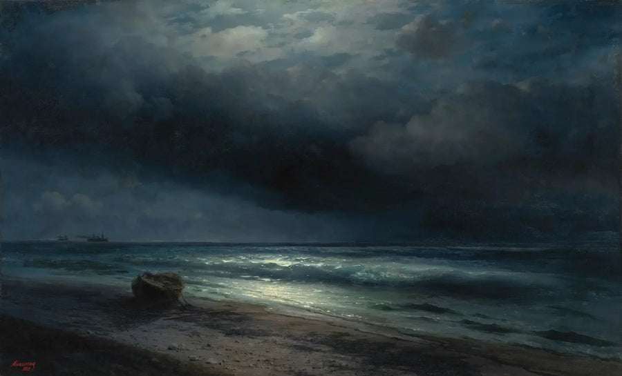 Ay Işığında Denizde Bir Gece - Ivan Aïvazovski