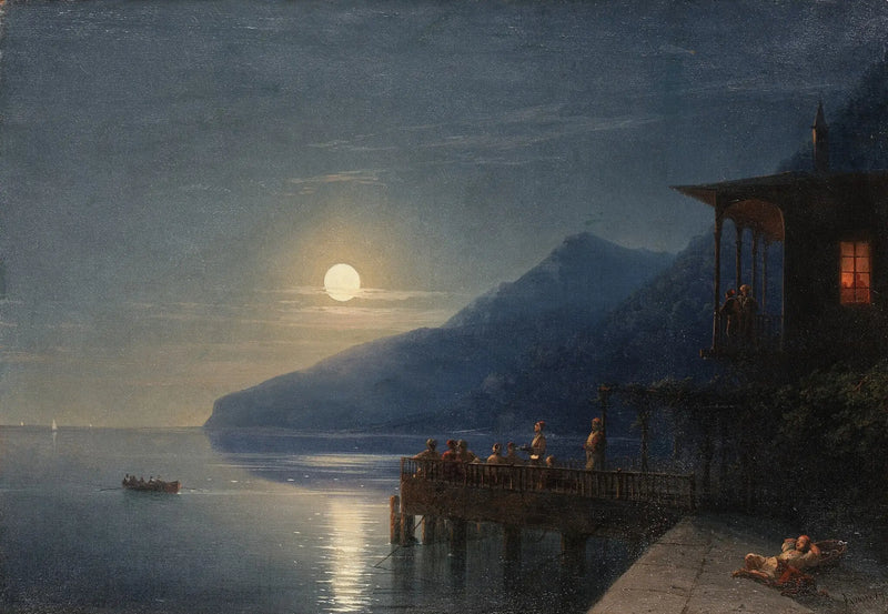 Krimea kıyısında ay ışığında bir gece - Ivan Aïvazovski