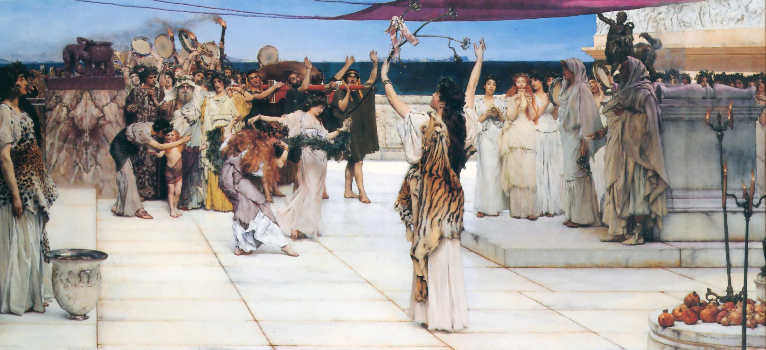 Une offrande à Bacchus - Lawrence Alma-Tadema