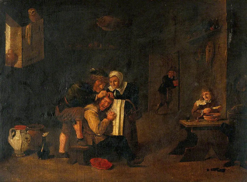 Bir adamın başındaki cerrahi operasyon - David Teniers le Jeune
