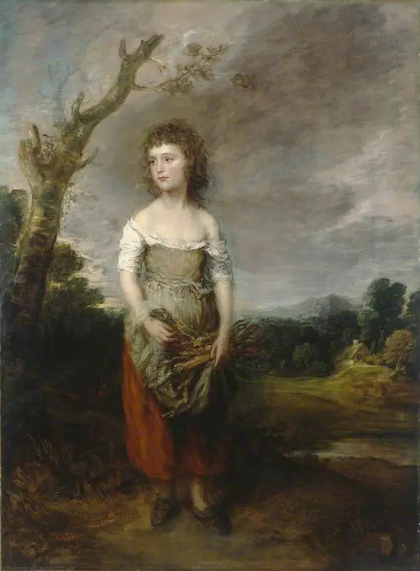 Bir köylü odunlukta odun toplayan - Thomas Gainsborough