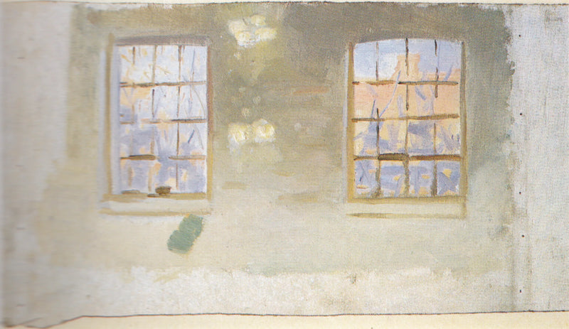 Büyük pencereleri olan bir oda. Ofis - Anna Ancher