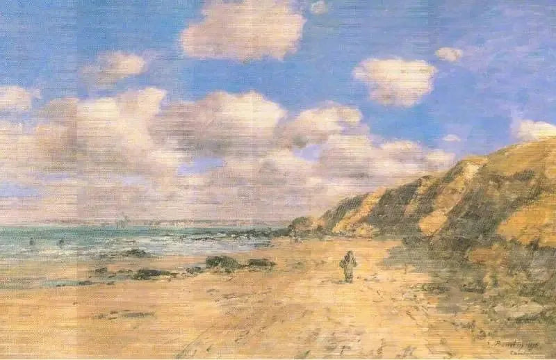 Trouville Yakınlarında Bir Plaj - Eugène Boudin