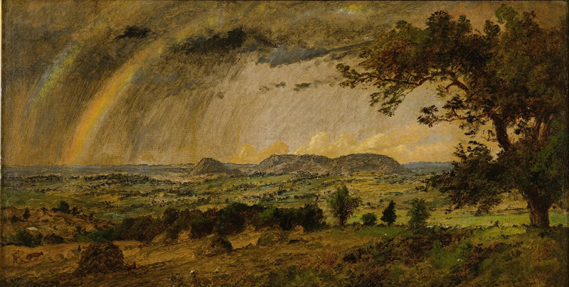 Adam ve Havva Dağları üzerinde Geçici Bir Yağmur - Jasper Francis Cropsey