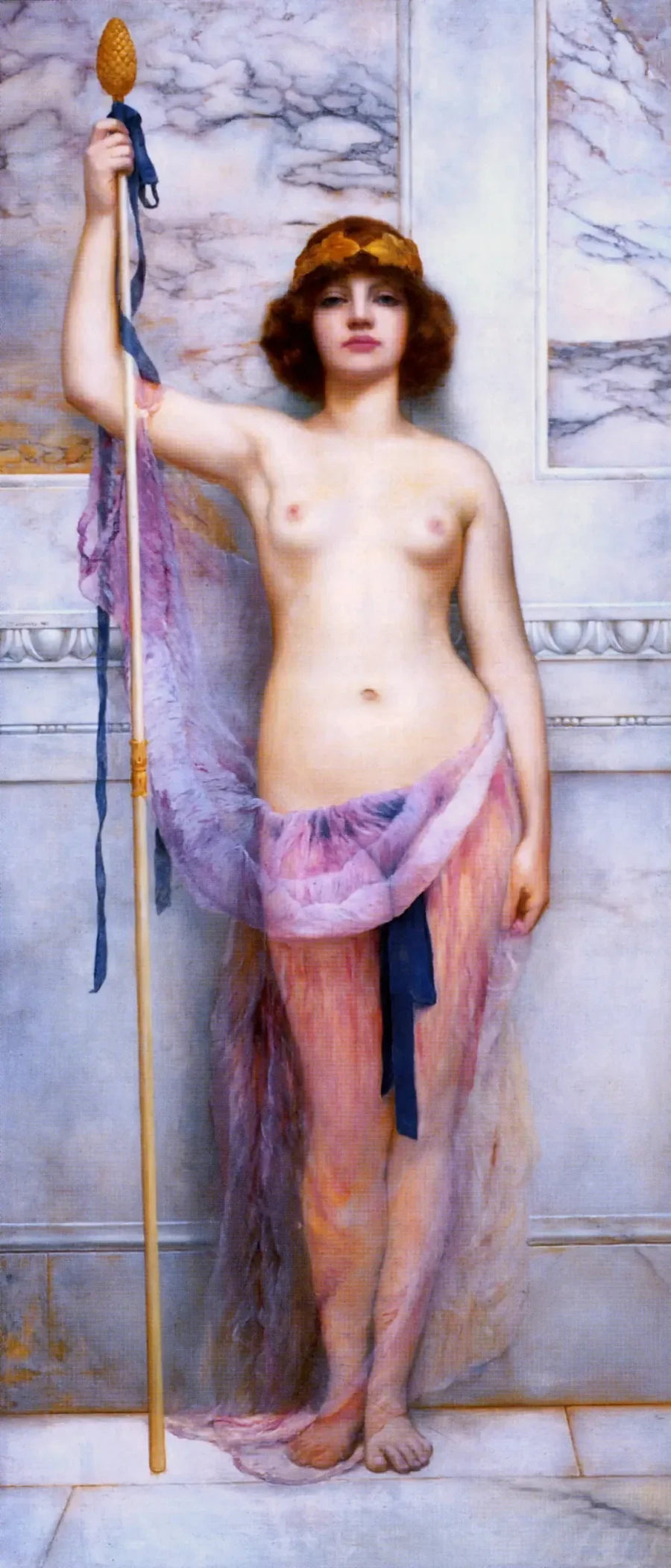 Bir rahibe - John William Godward