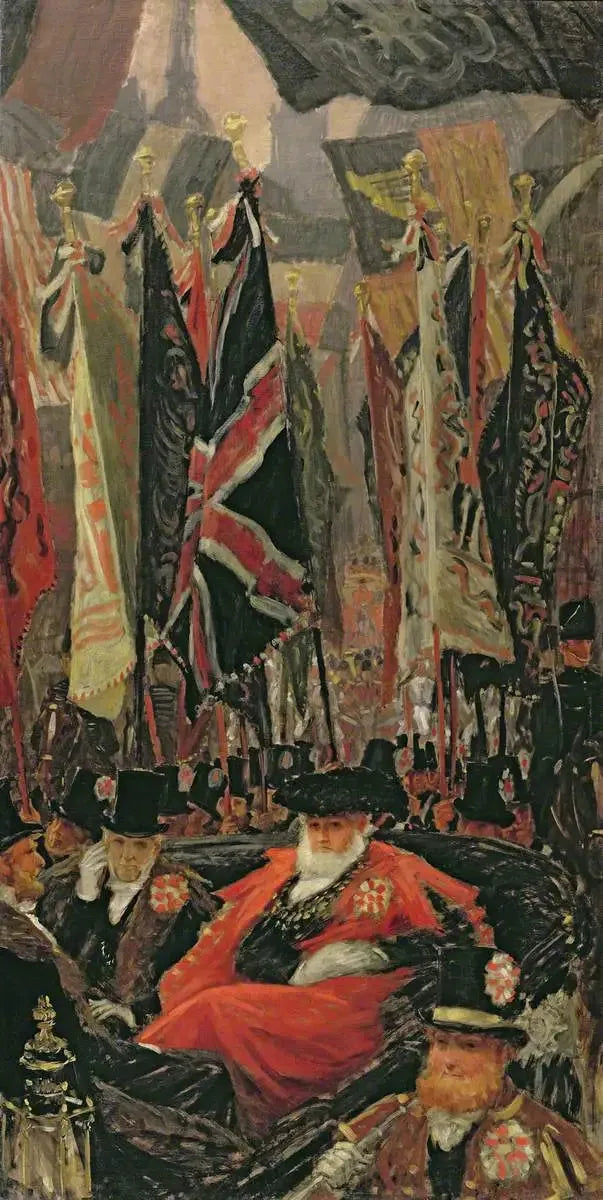 Ludgate Hill'den inen bir sivil tören, Londra - James Tissot