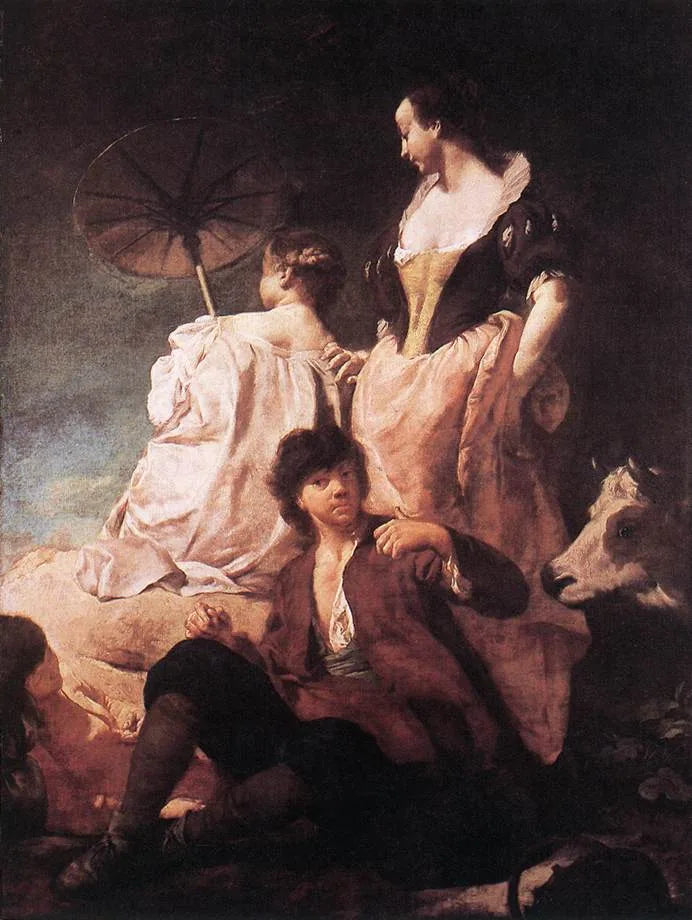 Kırsalda Bir Yürüyüş - Giovanni Battista Piazzetta