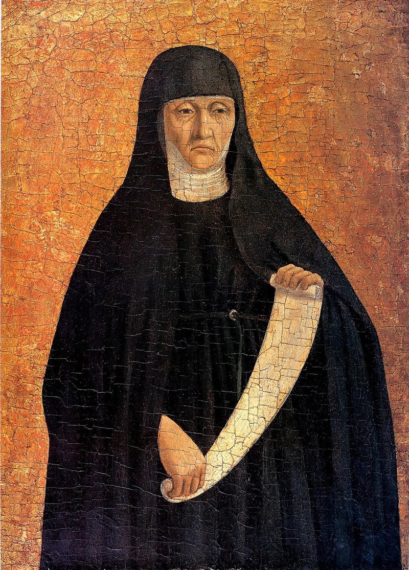 Bir Augustinian rahibe (Azize Monika) - Piero della Francesca