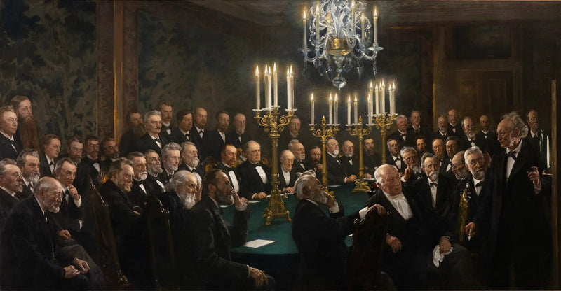Danimarka Kraliyet Bilimler ve Edebiyat Akademisi'nde Bir Toplantı - Peder Severin Krøyer