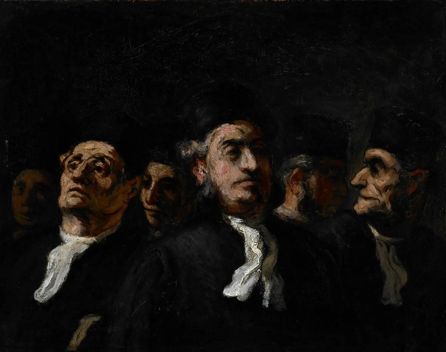 Bir Avukatlar Toplantısı - Honoré Daumier