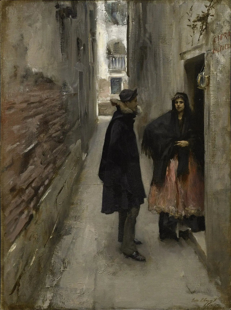 Venedik'te Bir Sokak - John Singer Sargent