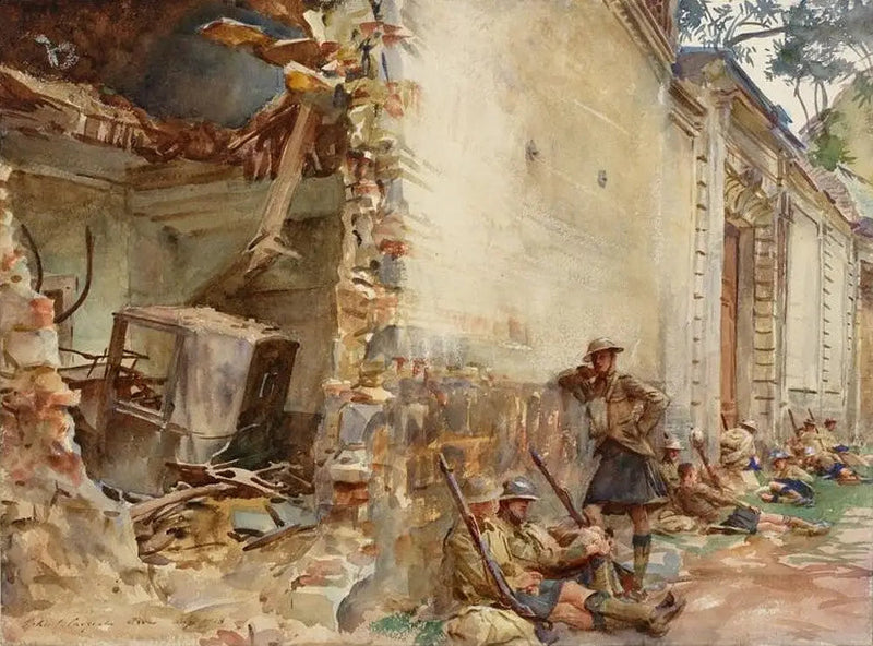 Arras'ta Bir Sokak - John Singer Sargent