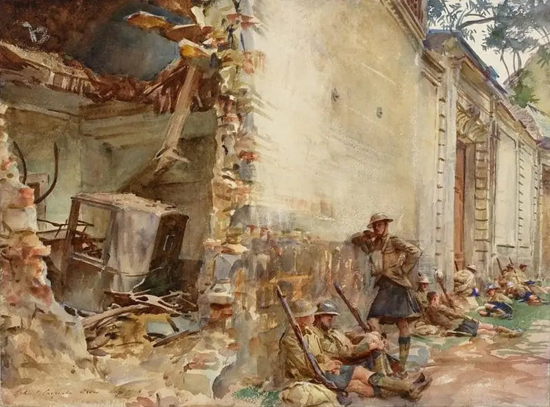 Arras'ta Bir Sokak - John Singer Sargent