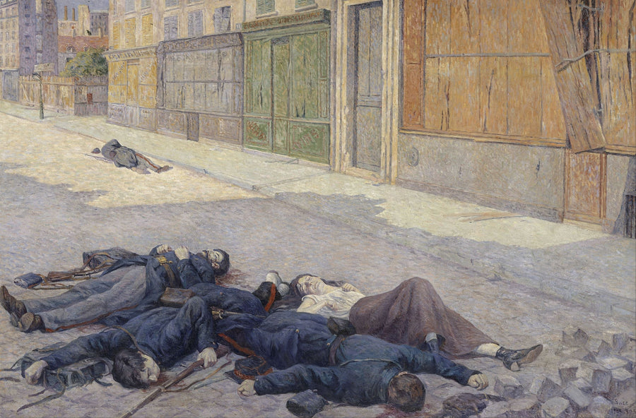 Mayıs 1871'de Paris'ten bir sokak - Maximilien Luce
