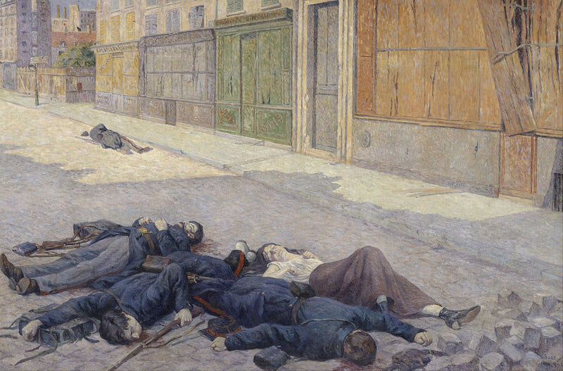 Mayıs 1871'de Paris'ten bir sokak - Maximilien Luce