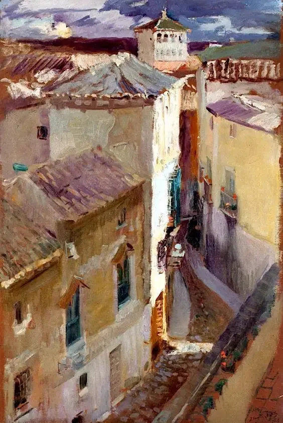Toledo'da Bir Sokak (Una Calle de Toledo) - Joaquín Sorolla