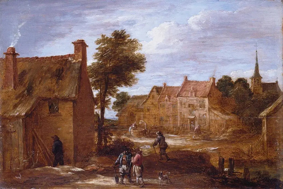 Bir Köy Sokağı - David Teniers le Jeune