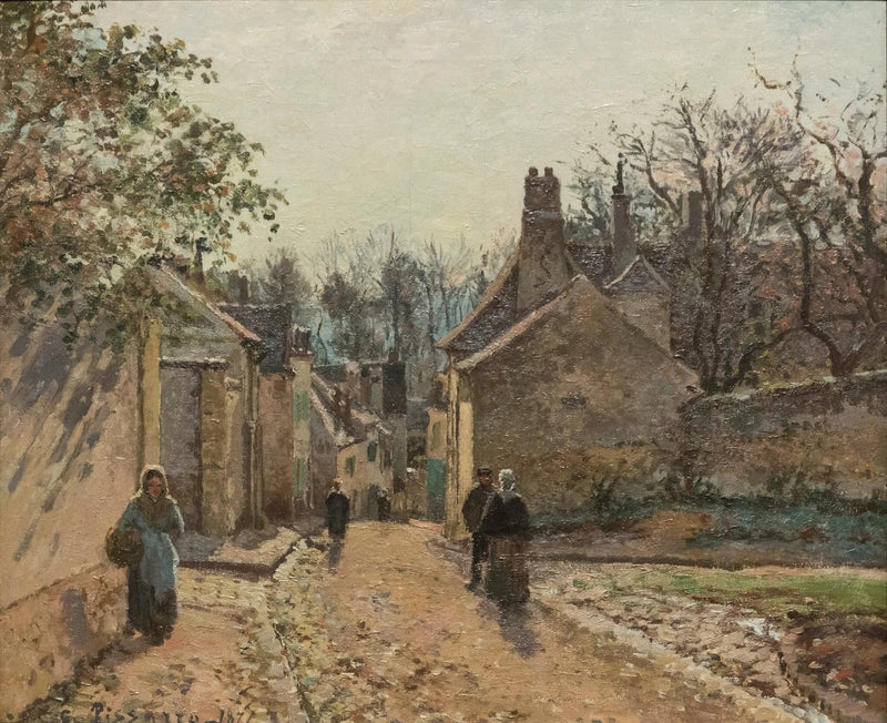 Bir köy sokağı, Louveciennes - Camille Pissarro