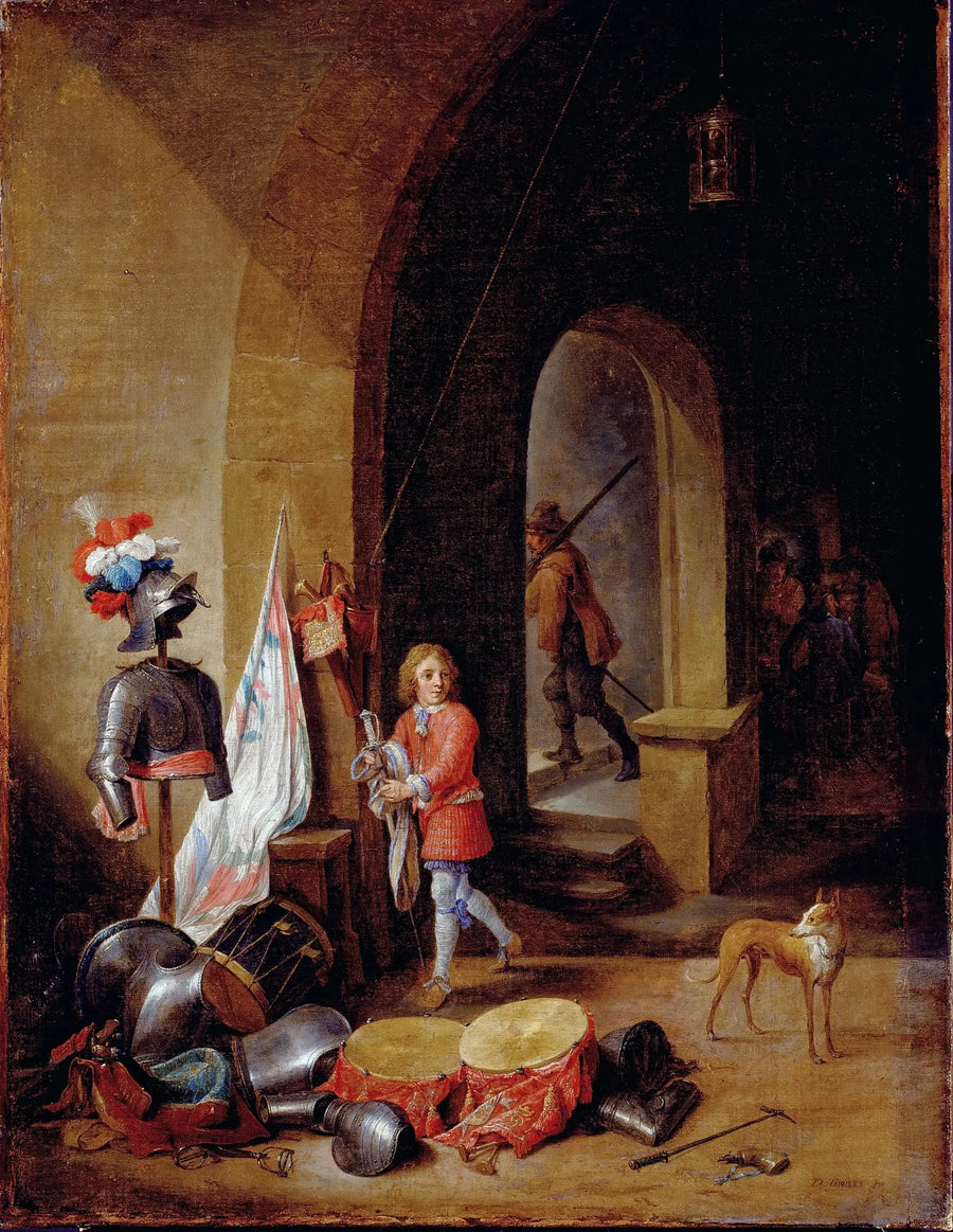 Bir nöbet odası - David Teniers le Jeune