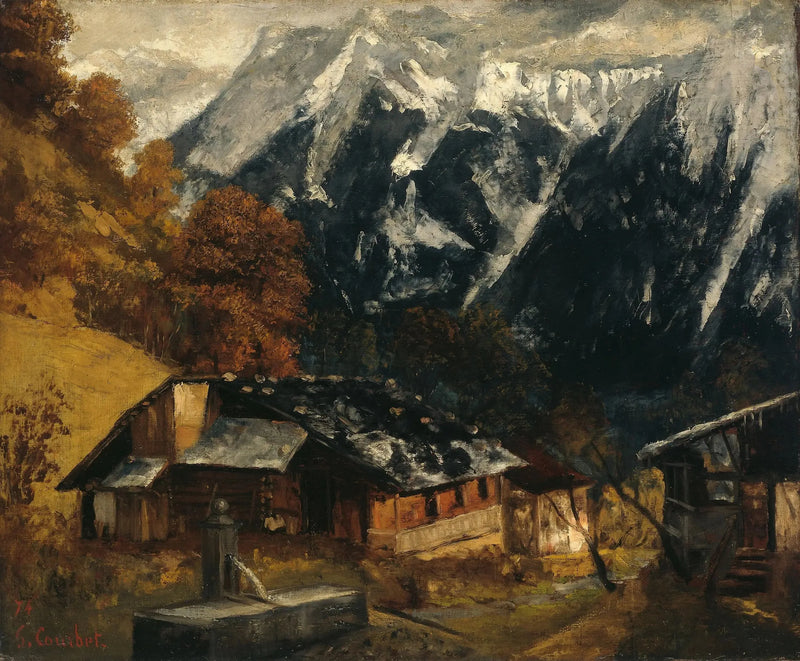 Bir Alp Sahnesi - Gustave Courbet