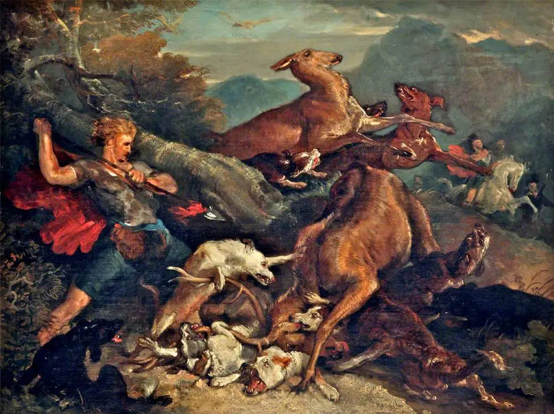 Bir av sahnesi - Edwin Henry Landseer