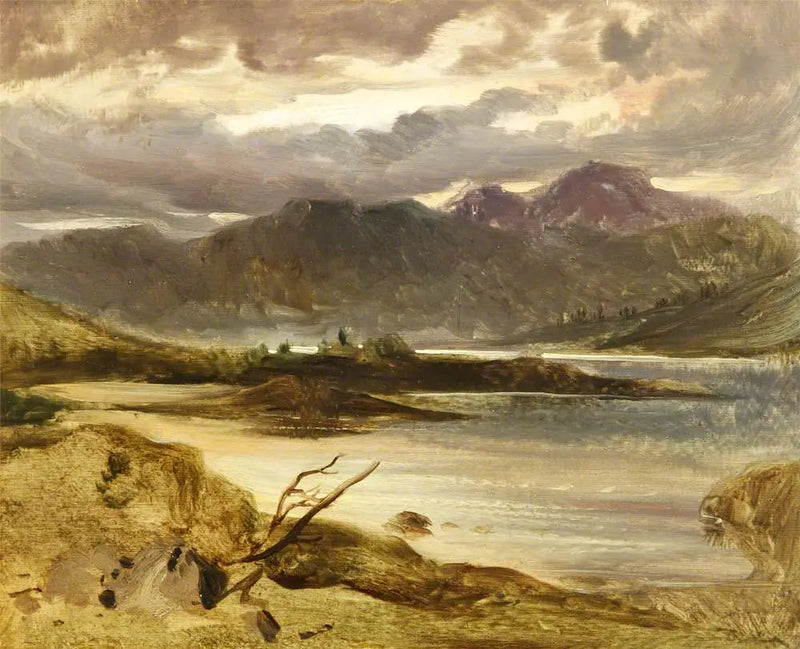 Bir göl sahnesi - Edwin Henry Landseer