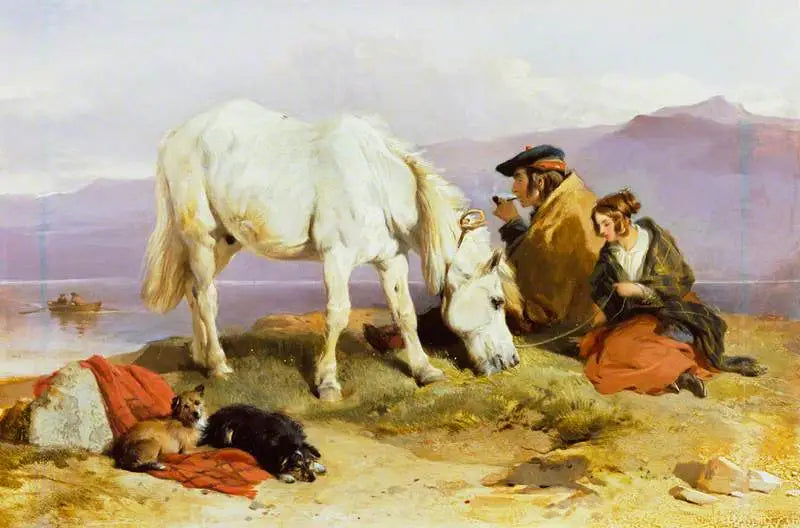 Highlands Bir Sahne - Edwin Henry Landseer