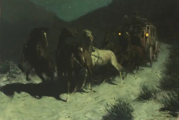 Bir Toz Bulutu Rüzgârında - Frederic Remington