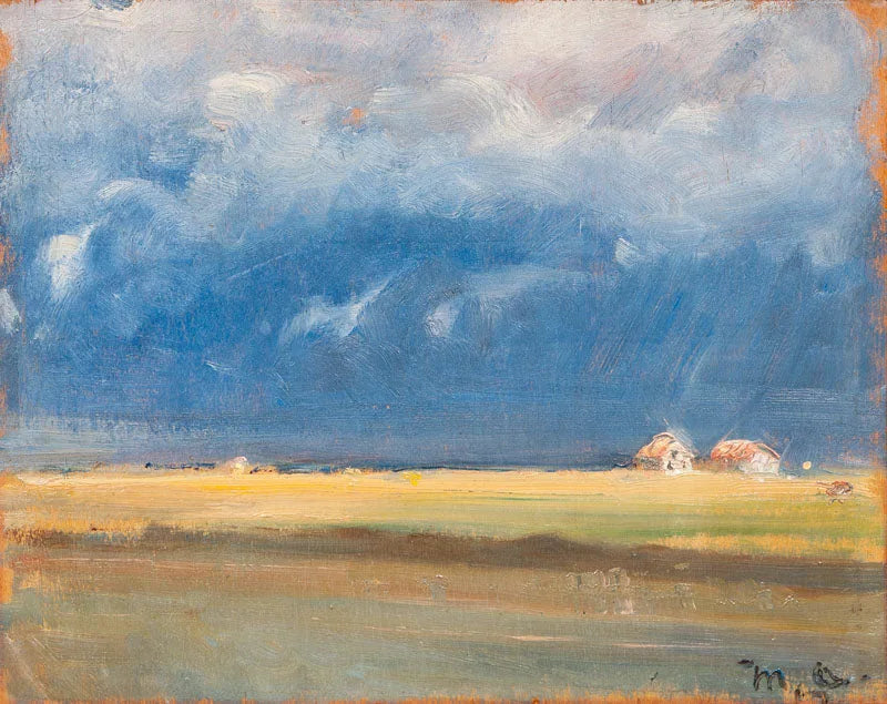 Une tempête sur la côte de Skagen. - Michael Peter Ancher image 1 copie de tableau peinte à la main