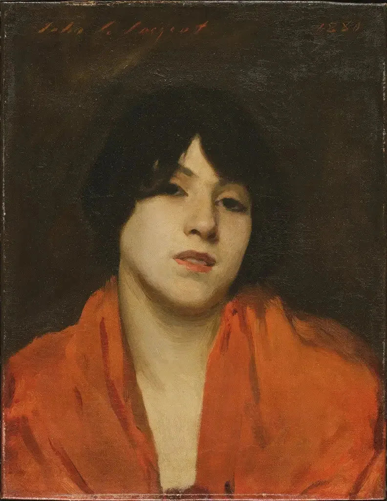 Kırmızı şal ile bir Venedikli ("Gigia Viani") - John Singer Sargent