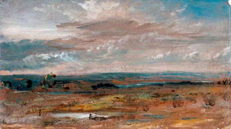 Hampstead'ta Bir Manzara, Akşam - John Constable
