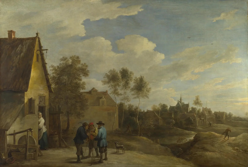 Bir köy manzarası - David Teniers le Jeune